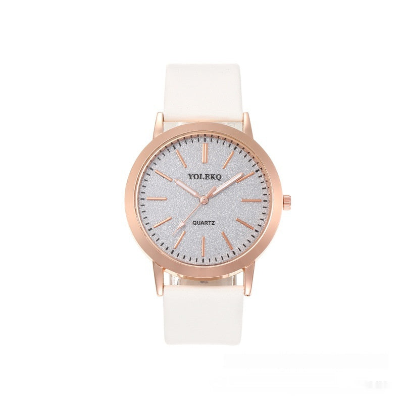 Watch Student Party Women's Watch Korean Style Alloy Pu Strap