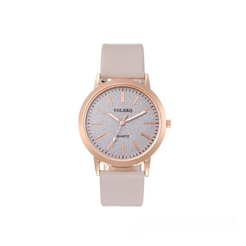 Watch Student Party Women's Watch Korean Style Alloy Pu Strap