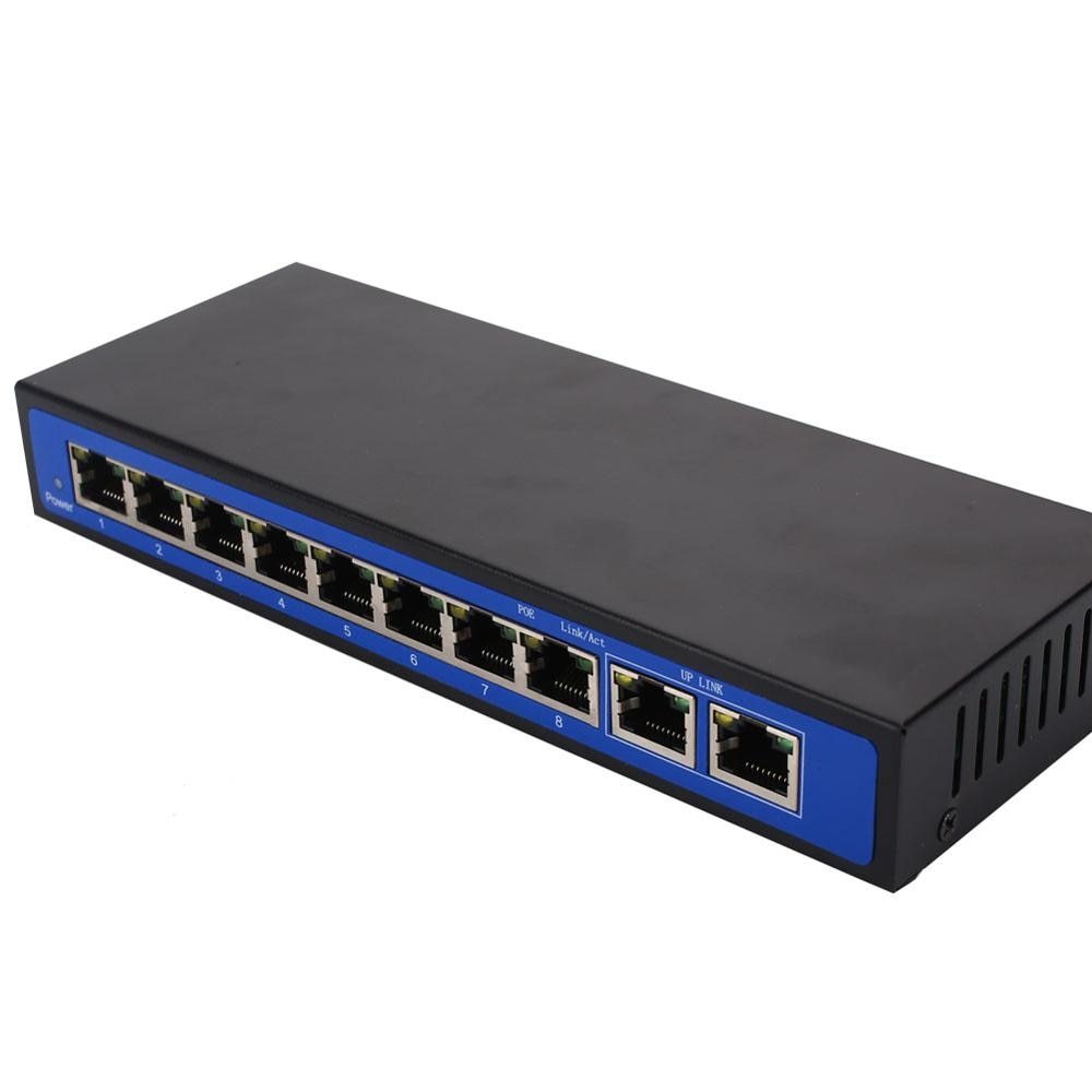 Commutateur Réseau PoE 8+2 Ports