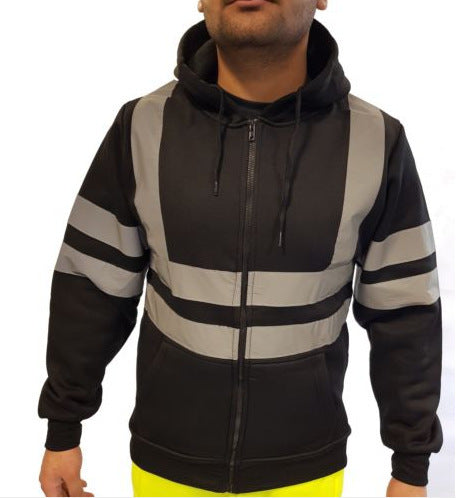 A sweatshirt with a fleece jacket