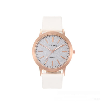Watch Student Party Women's Watch Korean Style Alloy Pu Strap