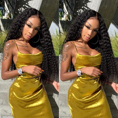 Volume Naturel – Perruque Longue Effet Tressé