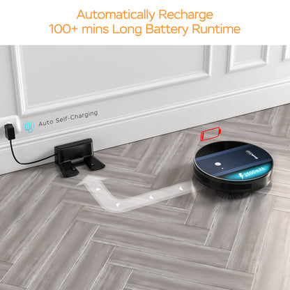 Aspirateur Connecté Ultra-Fin – G6+ avec Recharge Auto & Wi-Fi