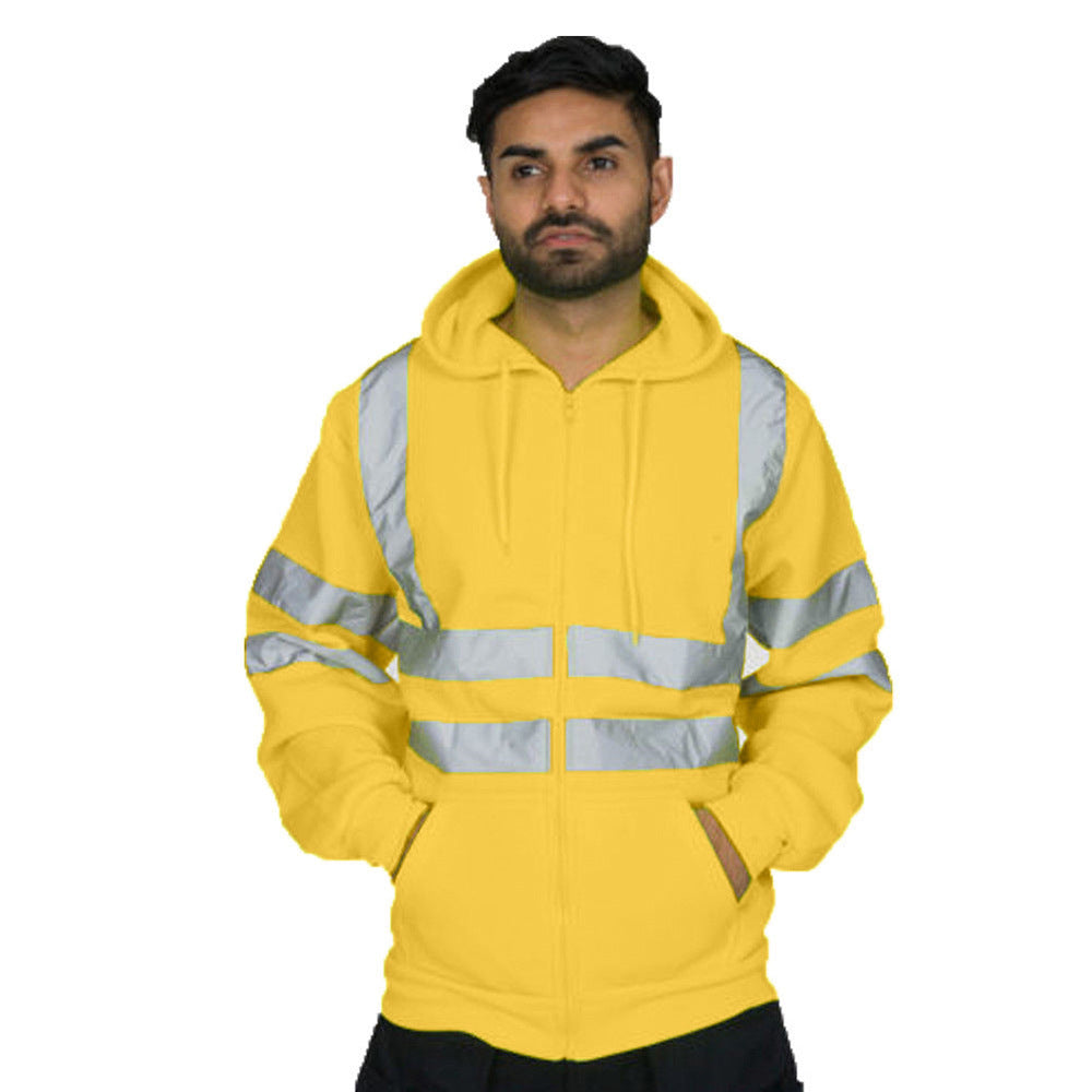 A sweatshirt with a fleece jacket