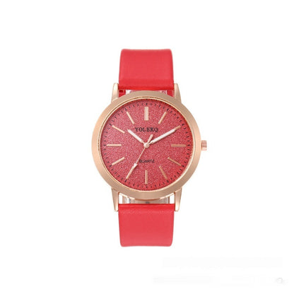 Watch Student Party Women's Watch Korean Style Alloy Pu Strap