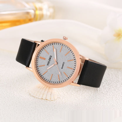 Watch Student Party Women's Watch Korean Style Alloy Pu Strap