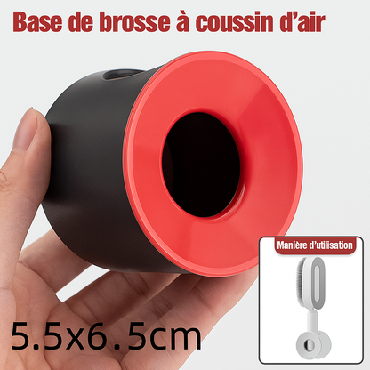 Brosse Éclat Auto-Nettoyante – Démêlez, Massez et Brillez en Un Clic !