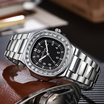 Chronographe Haut de Gamme pour Homme – Finition Acier & Calendrier