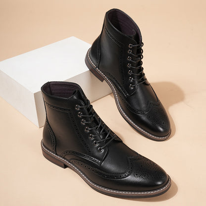 Autumn And Winter New Retro High-top Men's Work Ankle Boots