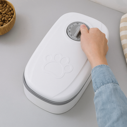 Le Distributeur Malin – Nourrit Votre Animal à l’Heure, Tous les Jours, Sans Effort !