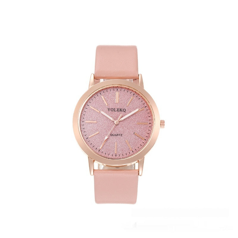 Watch Student Party Women's Watch Korean Style Alloy Pu Strap