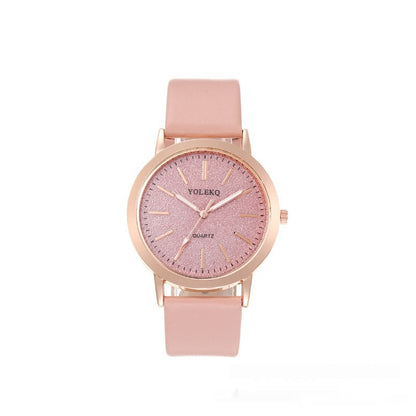 Watch Student Party Women's Watch Korean Style Alloy Pu Strap