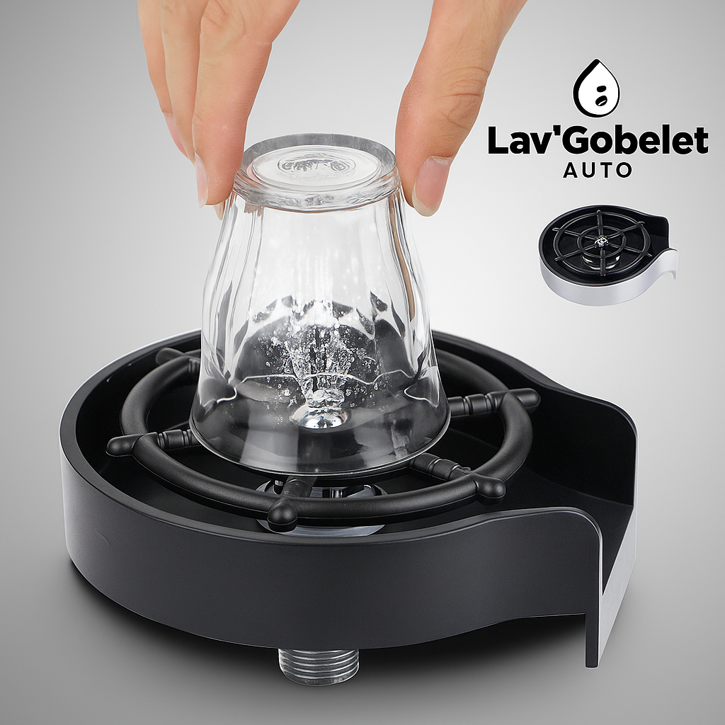 Lav’Gobelet Auto – Le Rince-Tasse Express des Familles Pressées